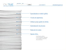 Tablet Screenshot of ontimepprint.com